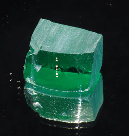 Pure Deep Green Laser Garnet Facet Rough, CTH Laser YAG