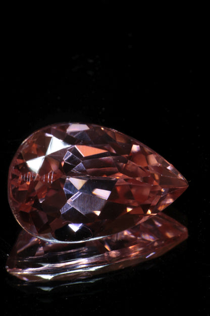 Fantasy Cut Laser Sapphire, Titanium Strawberry Sapphire