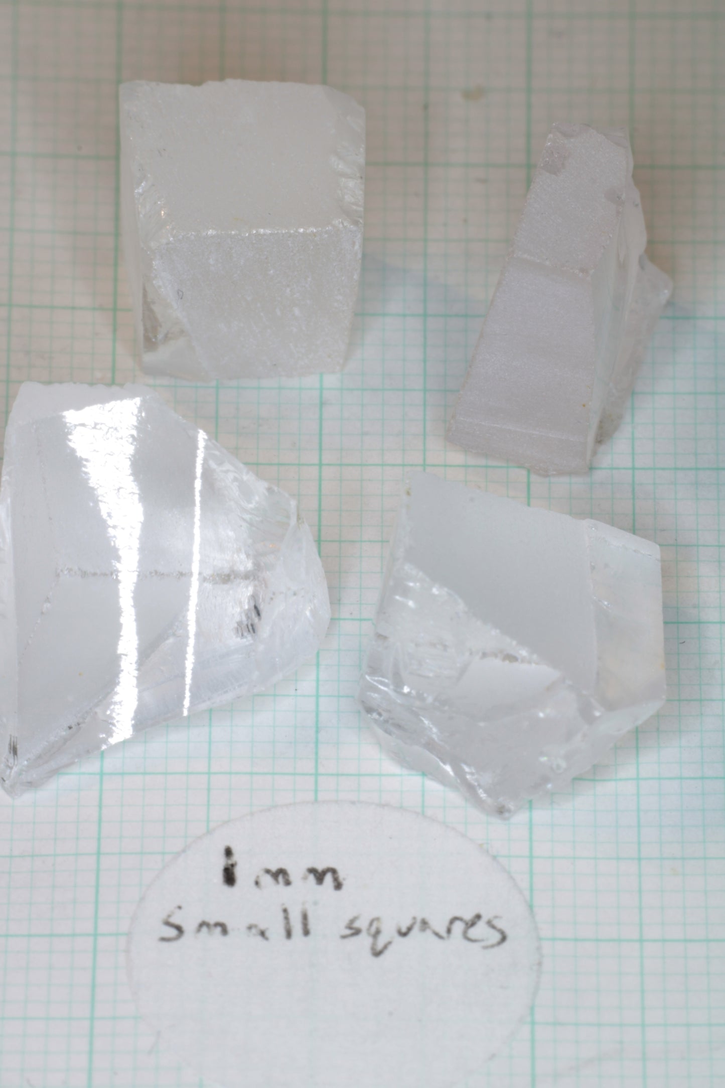 F-35 Fighter Jet Window Sapphire Facet Rough and Shards (F35 Gem)