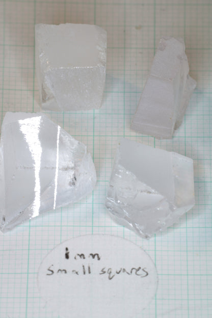 F-35 Fighter Jet Window Sapphire Facet Rough and Shards (F35 Gem)