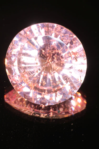 Fantasy Cut Laser Sapphire, Titanium Strawberry Sapphire