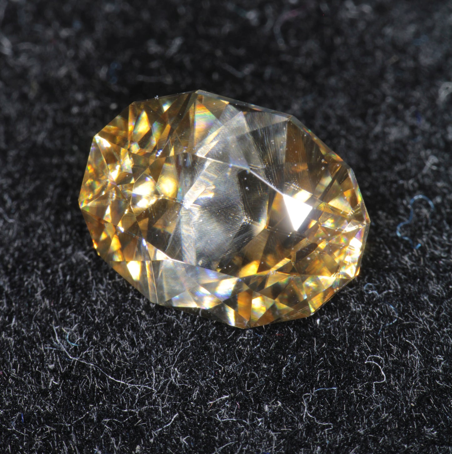Smoky Moissanite, Loose Golden Grey Moissanite Gems