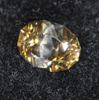 Smoky Moissanite, Loose Golden Grey Moissanite Gems