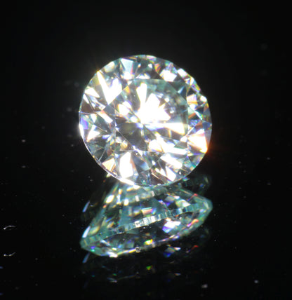 Near-Colorless Moissanite, Light Gold Moissanite Gems