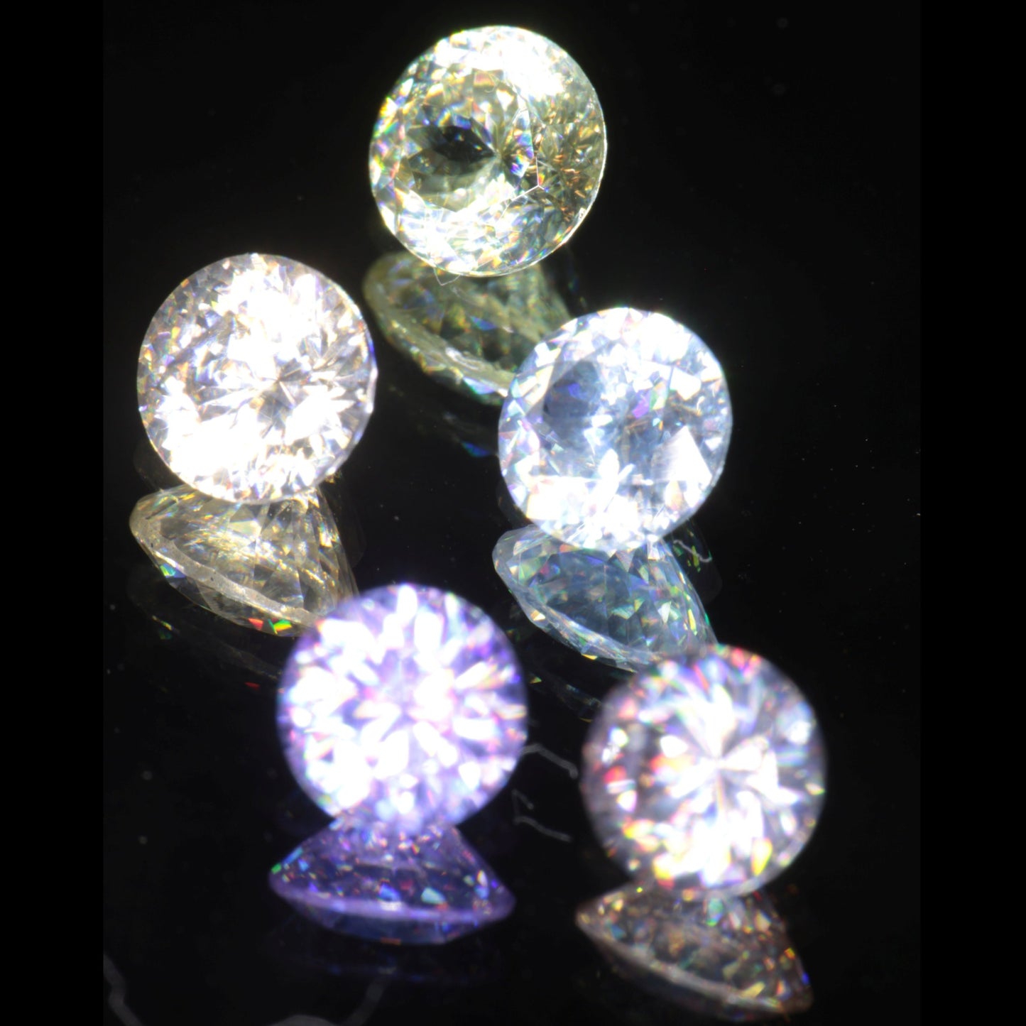 Lab Wakefieldite Calibrated Loose Gems aka Yttrium Orthovanadate Nd:YVo4