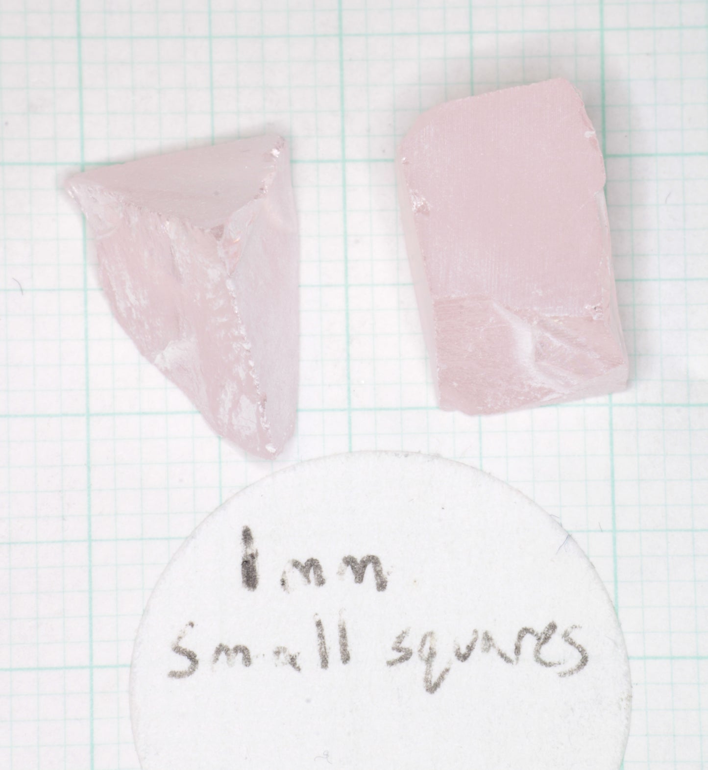 Orange Pink Lithium Niobate Facet Rough, Erbium Linobate Lab Created