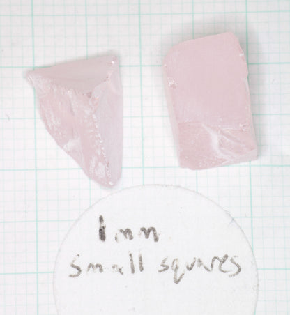 Orange Pink Lithium Niobate Facet Rough, Erbium Linobate Lab Created