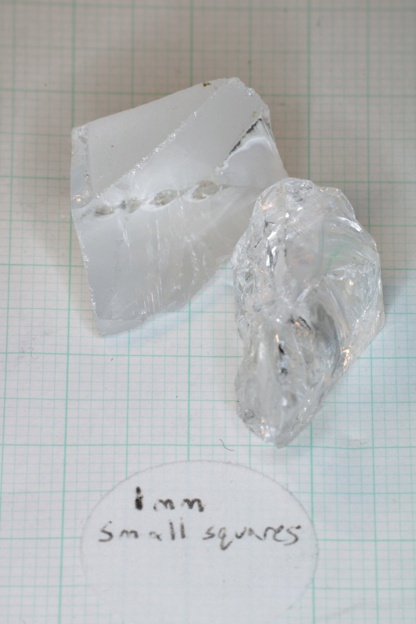 F-35 Fighter Jet Window Sapphire Facet Rough and Shards (F35 Gem)