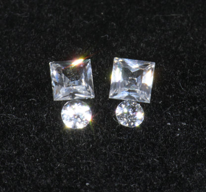 LYSO Faceted Loose Gems Blue Fluorescent Scintillator