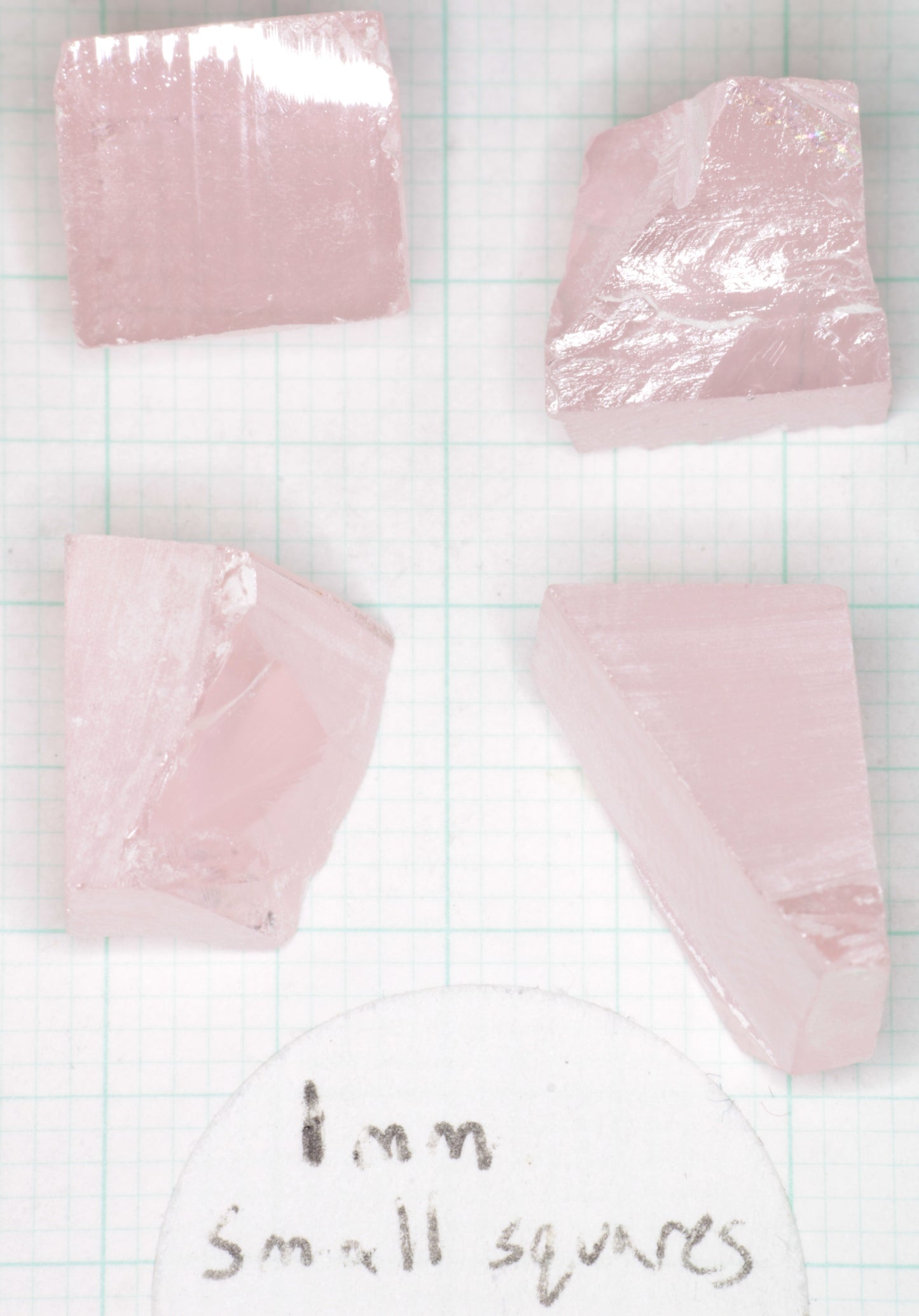Orange Pink Lithium Niobate Facet Rough, Erbium Linobate Lab Created