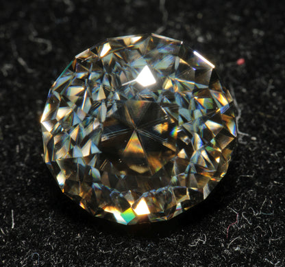 Smoky Moissanite, Loose Golden Grey Moissanite Gems