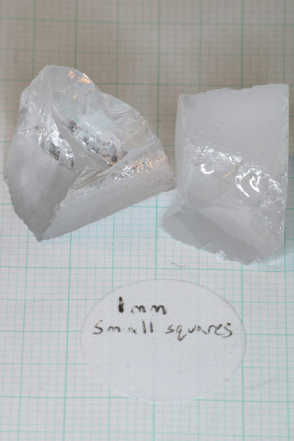 F-35 Fighter Jet Window Sapphire Facet Rough and Shards (F35 Gem)