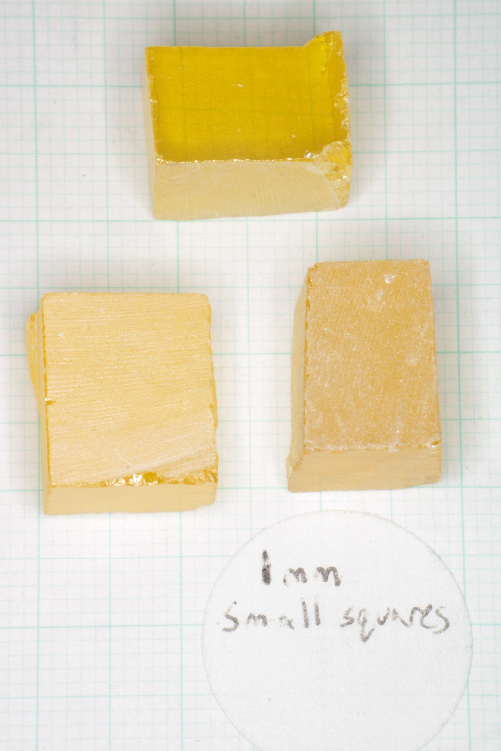Orange Lithium Tantalate Facet Rough, Lab Created Gem of Science