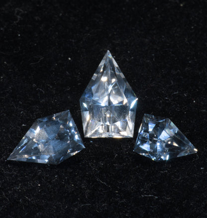 F-35 Fighter Jet Window Sapphire EOTS Cut Loose Gems (F35 Gem)