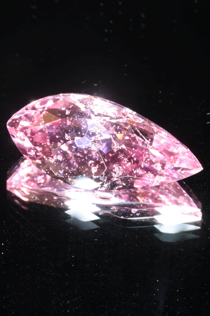 Fantasy Cut Laser Sapphire, Titanium Strawberry Sapphire