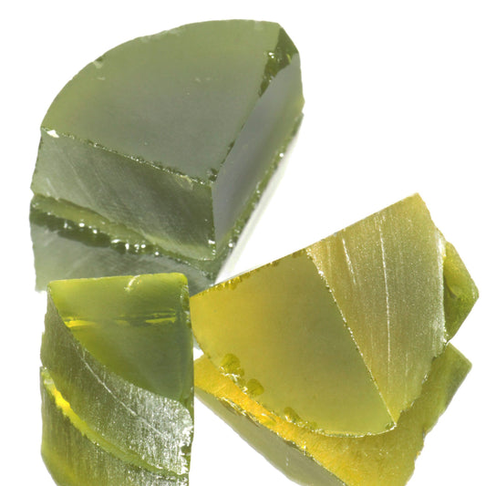 Zombie Garnet, Green Laser Garnet Facet Rough, Ce+?? YAG