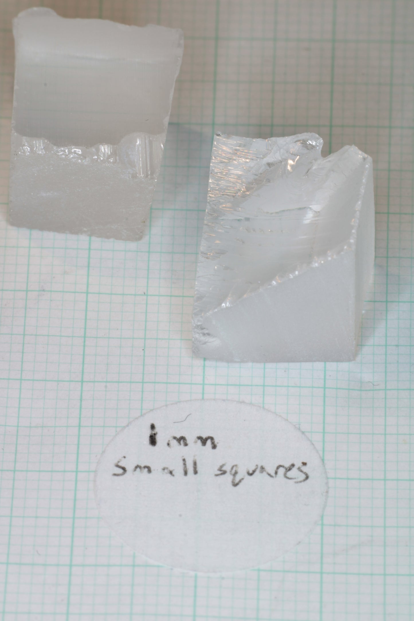 F-35 Fighter Jet Window Sapphire Facet Rough and Shards (F35 Gem)