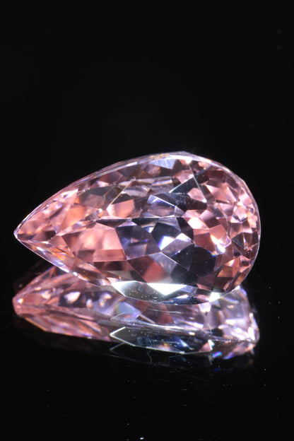 Fantasy Cut Laser Sapphire, Titanium Strawberry Sapphire