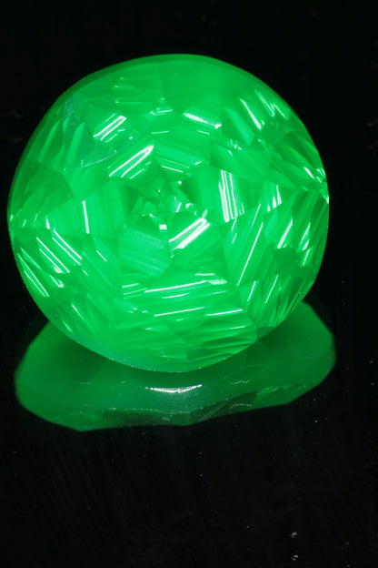 Fantasy Cut Vivid Green Laser Garnet, Vanadium YAG
