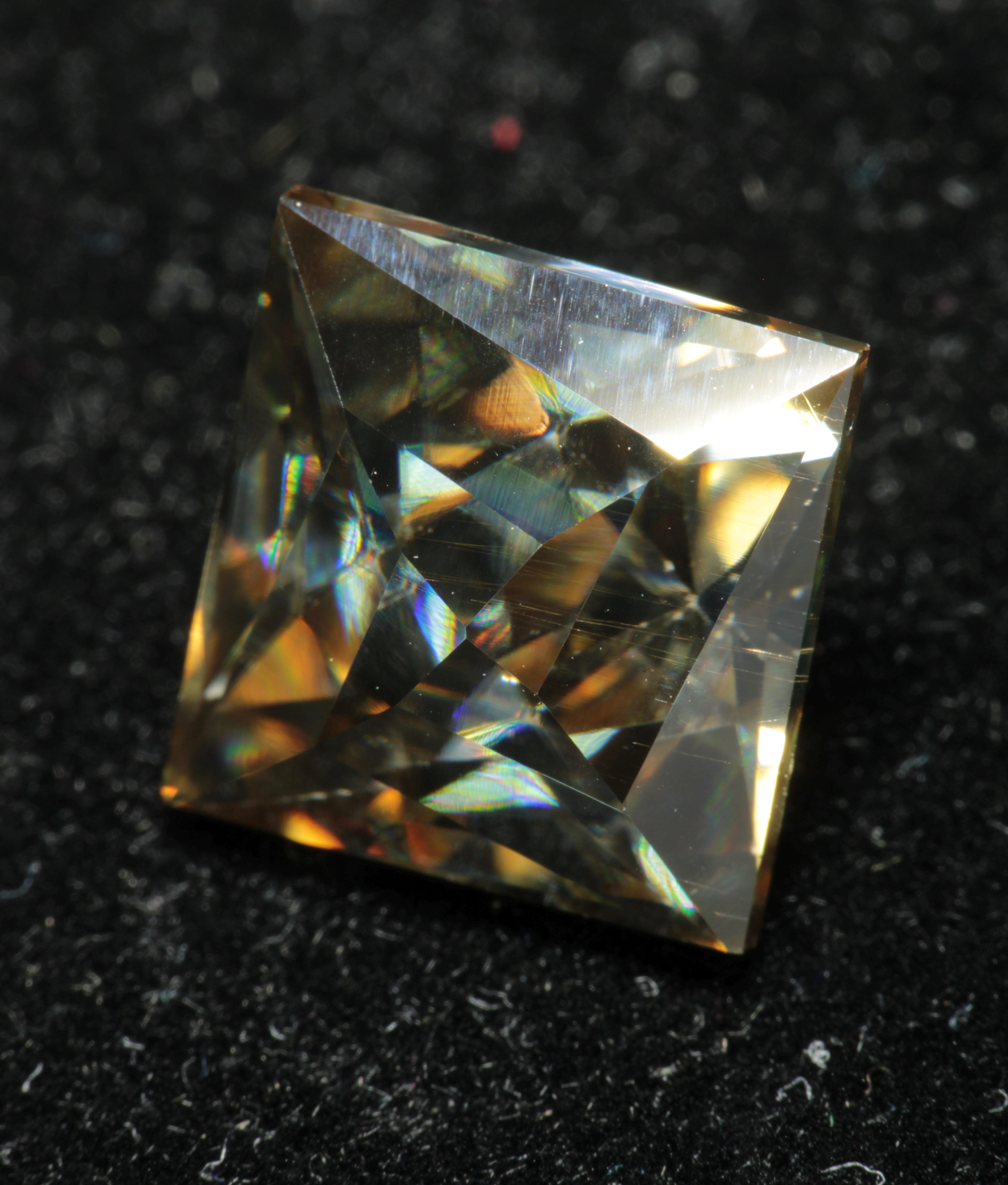 Smoky Moissanite, Loose Golden Grey Moissanite Gems
