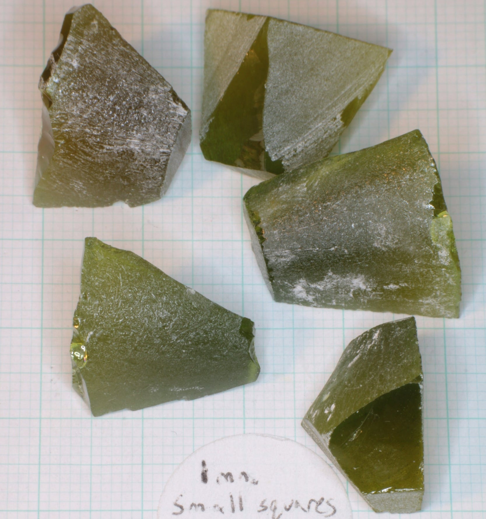 Zombie Garnet, Green Laser Garnet Facet Rough, Ce+?? YAG