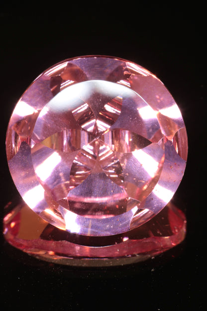 Fantasy Cut Laser Sapphire, Titanium Strawberry Sapphire