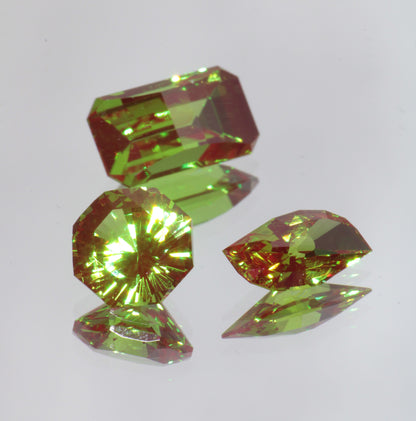 Christmas Garnet Loose Gems (Cr:YAG Laser Garnet)