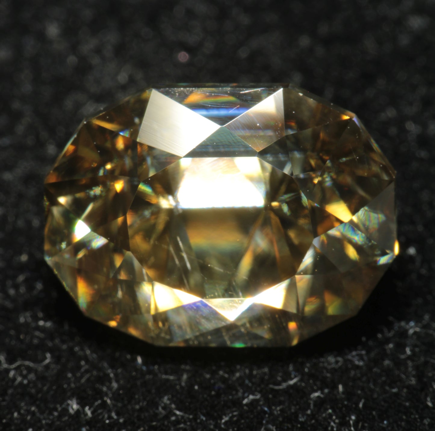 Smoky Moissanite, Loose Golden Grey Moissanite Gems