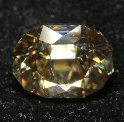 Smoky Moissanite, Loose Golden Grey Moissanite Gems