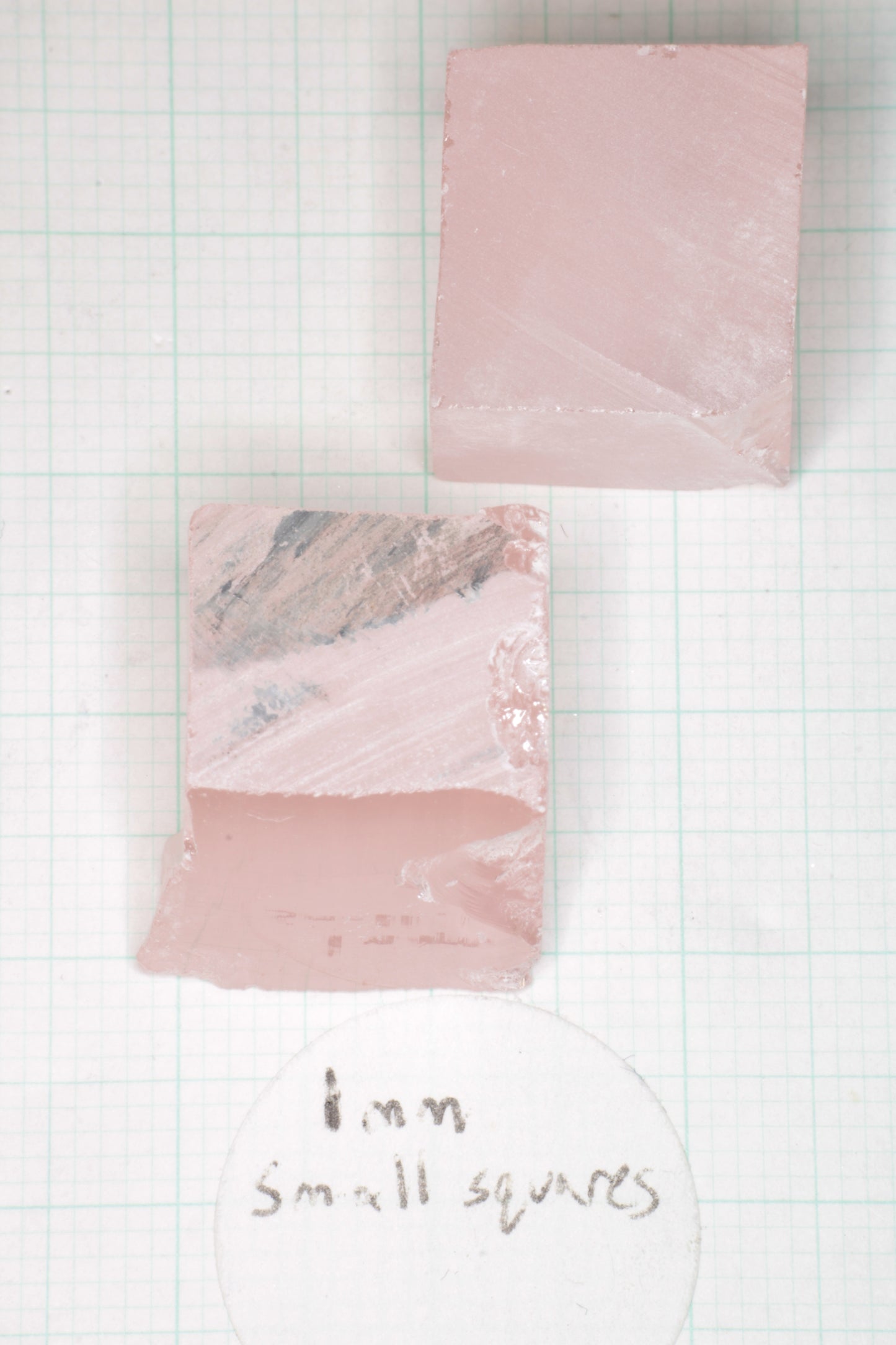 Orange Pink Lithium Niobate Facet Rough, Erbium Linobate Lab Created