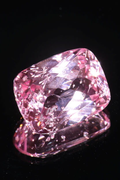 Fantasy Cut Laser Sapphire, Titanium Strawberry Sapphire