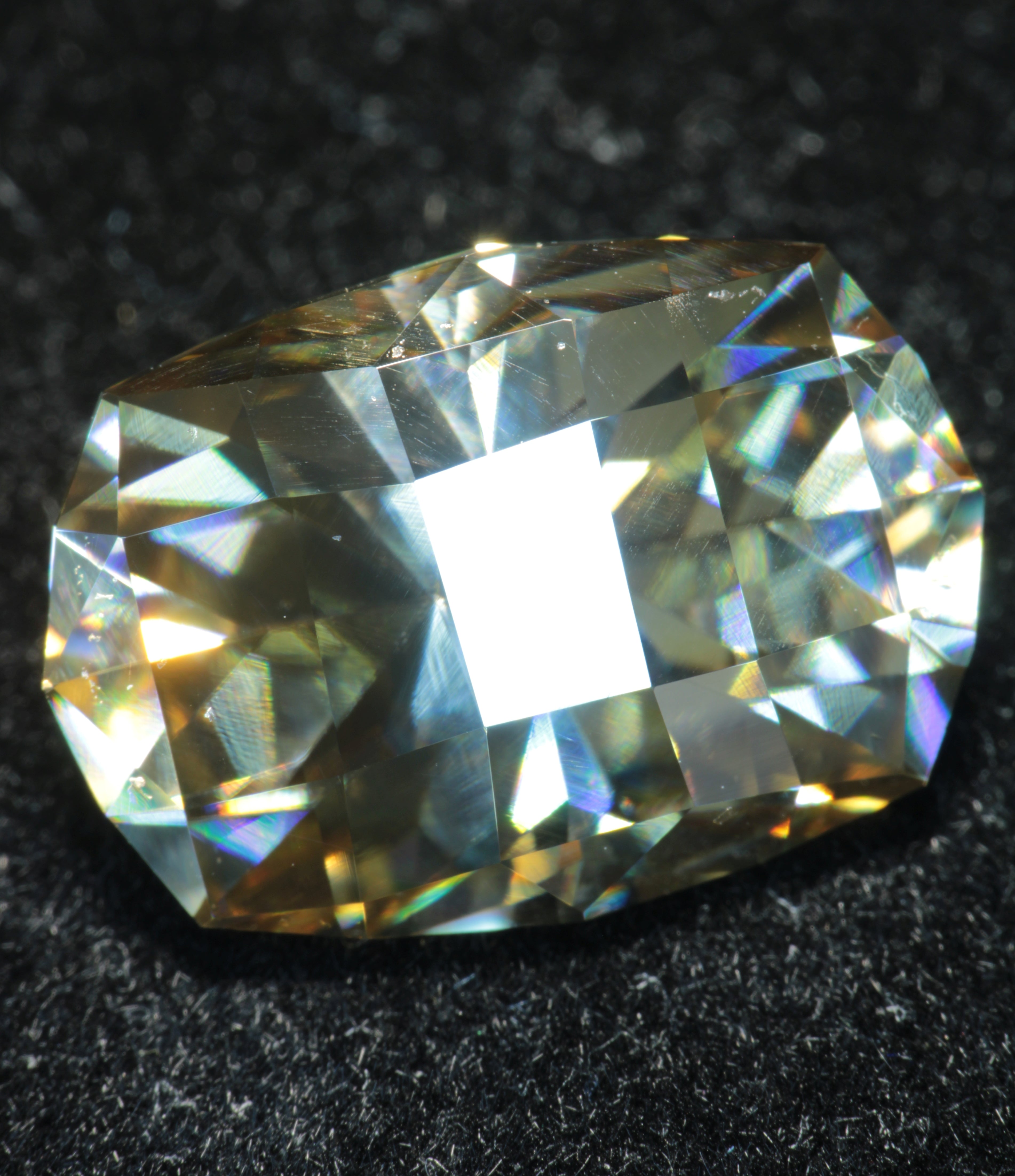 Smoky Moissanite, Loose Golden Grey Moissanite Gems