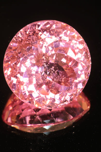 Fantasy Cut Laser Sapphire, Titanium Strawberry Sapphire