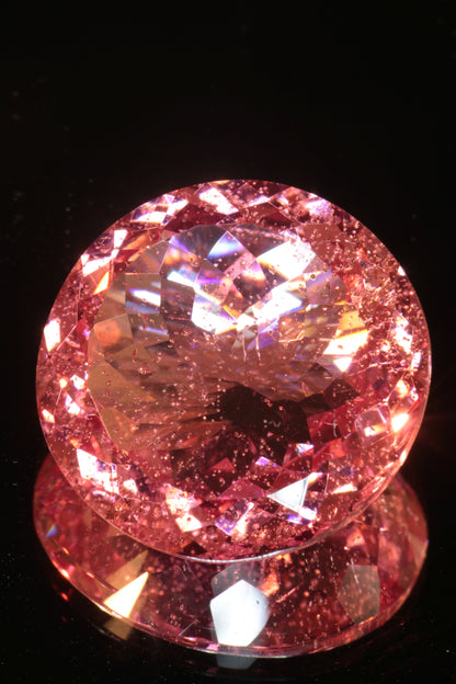 Fantasy Cut Laser Sapphire, Titanium Strawberry Sapphire