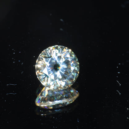 Moissanite Eyes, Loose Round Cut Bicolor Moissanites