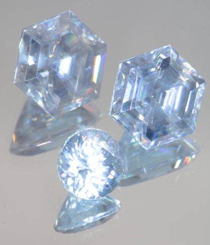 Lab Wakefieldite Calibrated Loose Gems aka Yttrium Orthovanadate Nd:YVo4