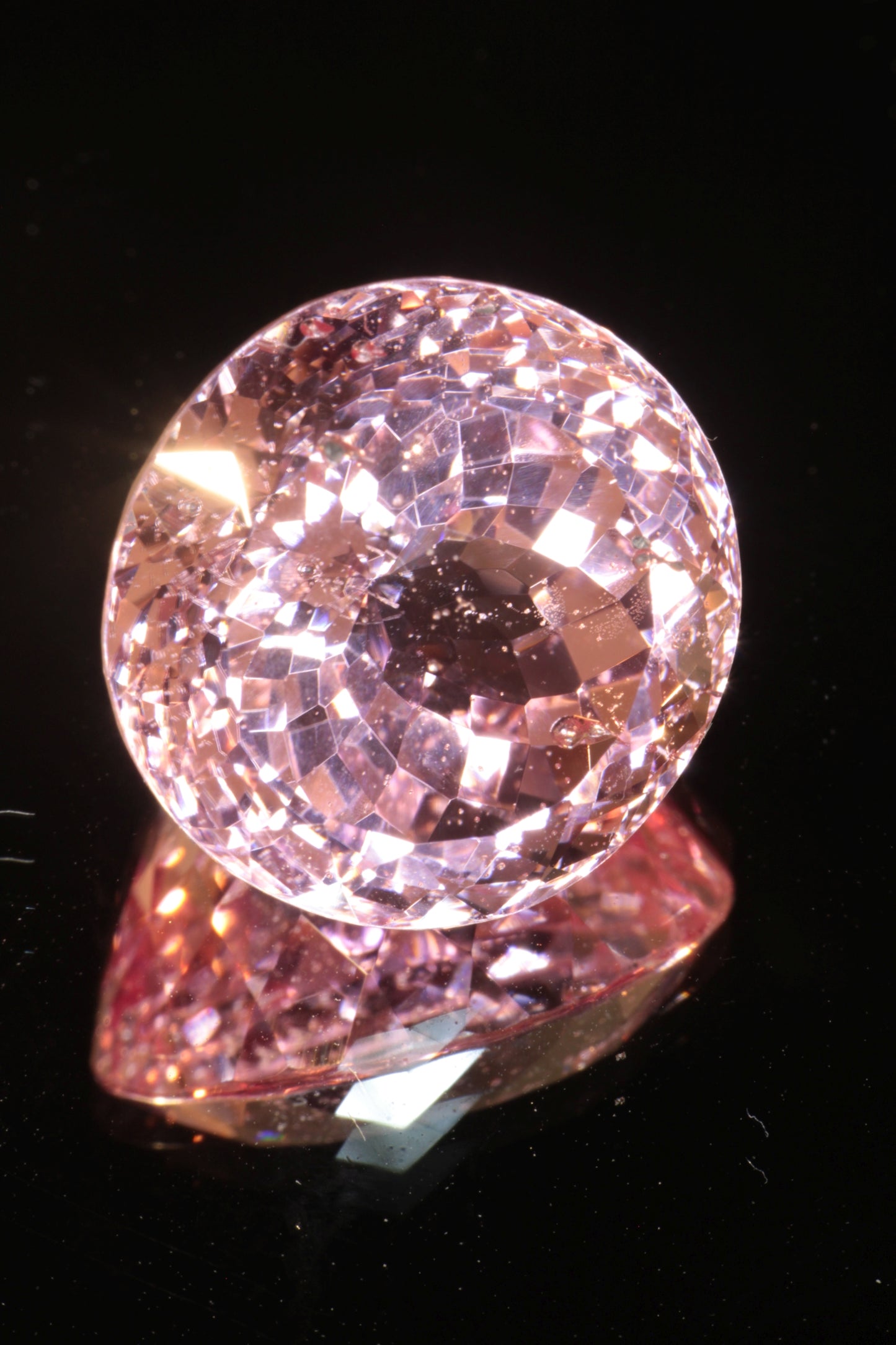 Fantasy Cut Laser Sapphire, Titanium Strawberry Sapphire