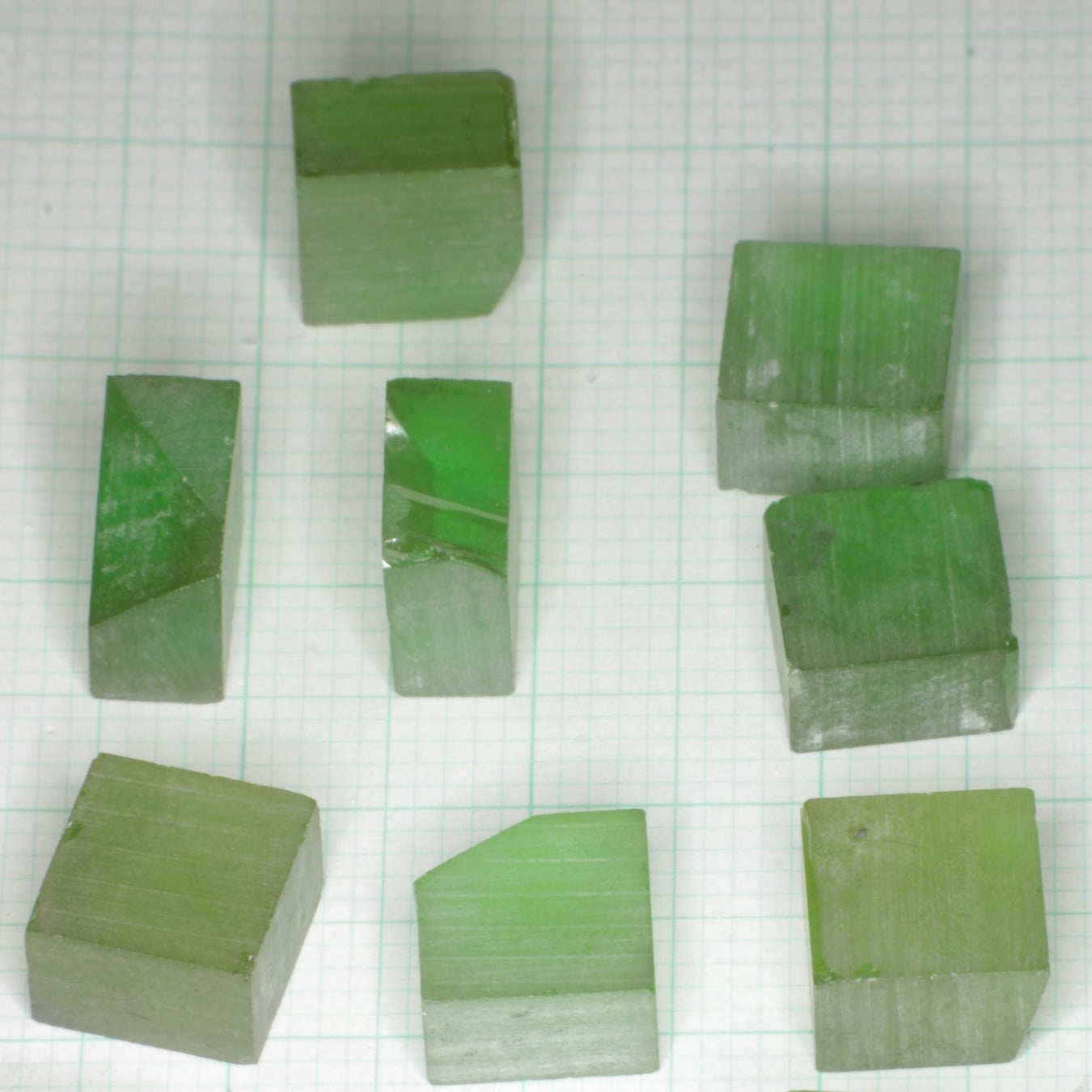 Christmas Garnet Facet Rough, Cr YAG