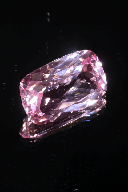 Fantasy Cut Laser Sapphire, Titanium Strawberry Sapphire