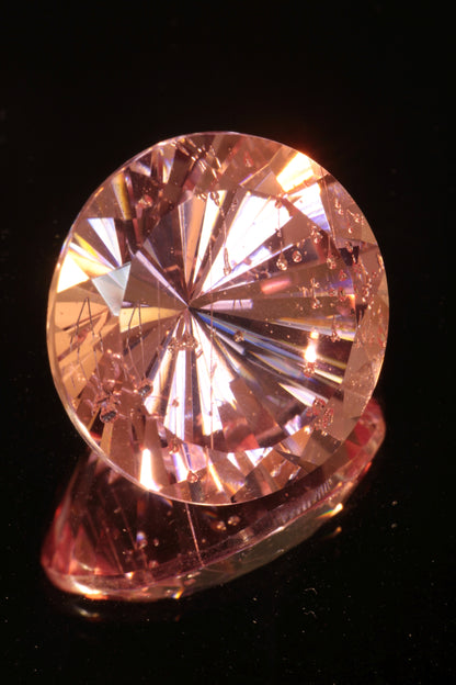 Fantasy Cut Laser Sapphire, Titanium Strawberry Sapphire