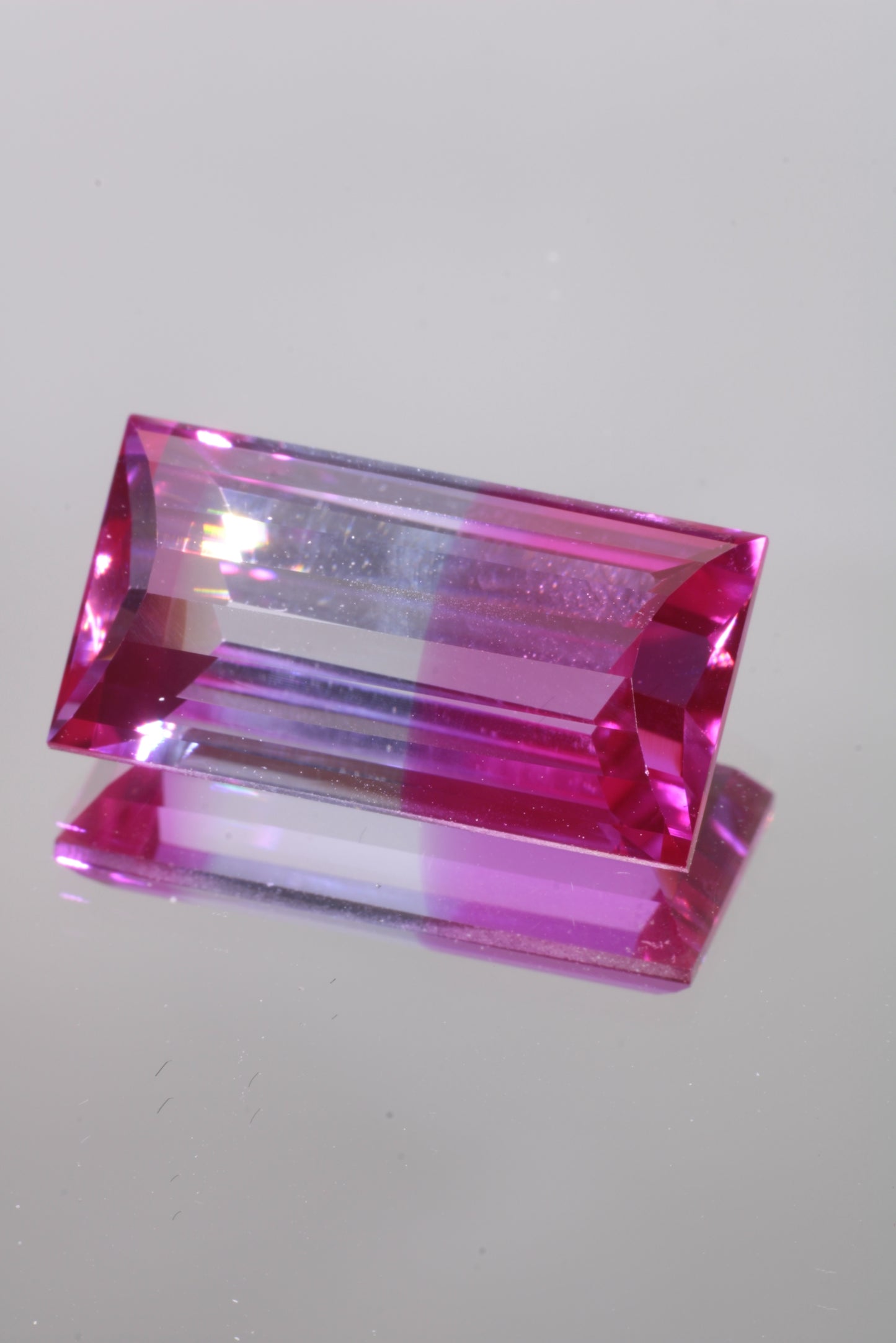 Soviet Pink and Bicolor Ruby Loose Faceted Stones, Old Laser Stock