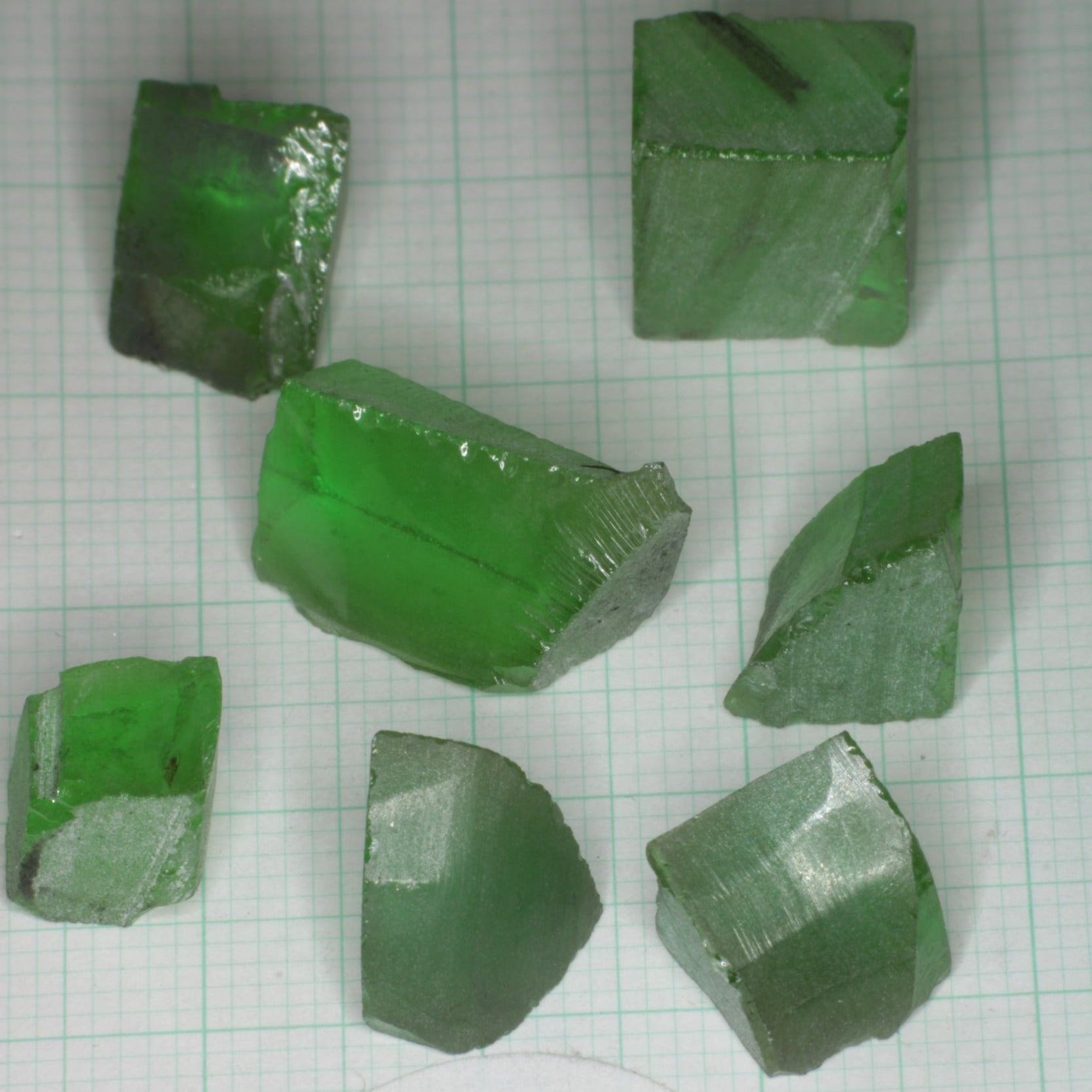 Christmas Garnet Facet Rough, Cr YAG
