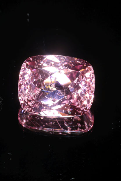 Fantasy Cut Laser Sapphire, Titanium Strawberry Sapphire