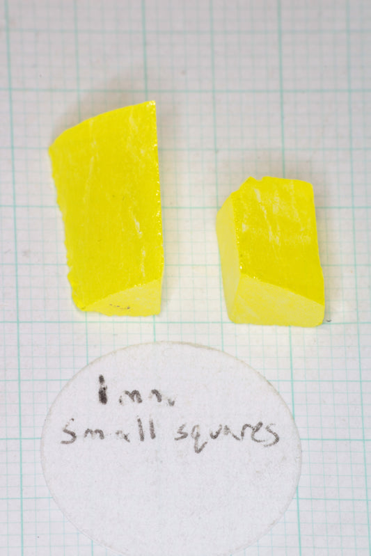 Cerium YAG Facet Rough, Vivid Yellow Lab Garnet