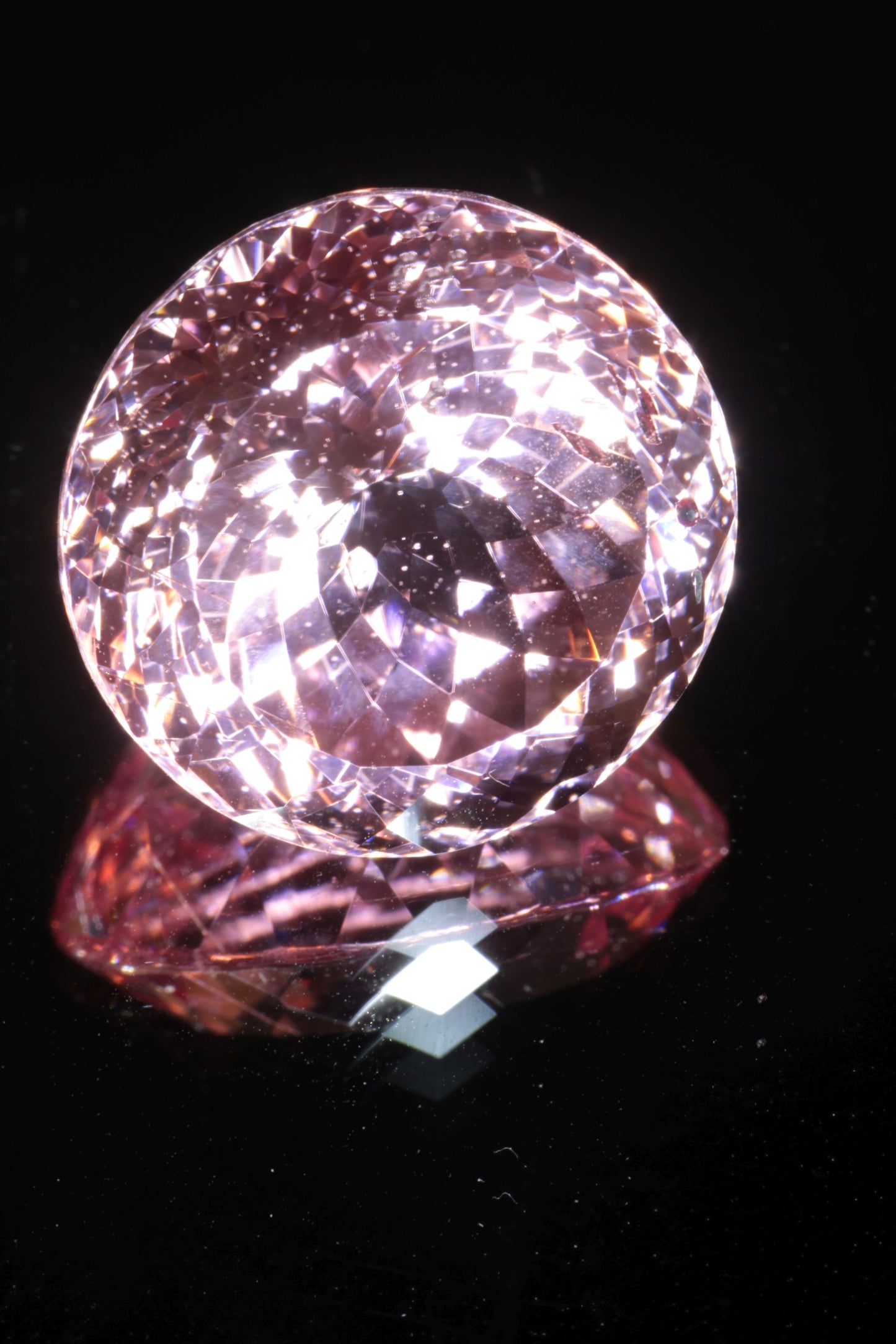 Fantasy Cut Laser Sapphire, Titanium Strawberry Sapphire