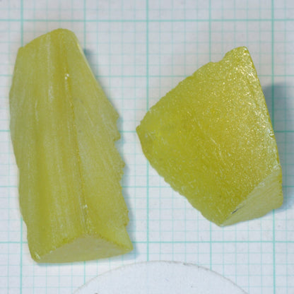 Golden Laser Garnet Facet Rough, Ce+Nd YAG