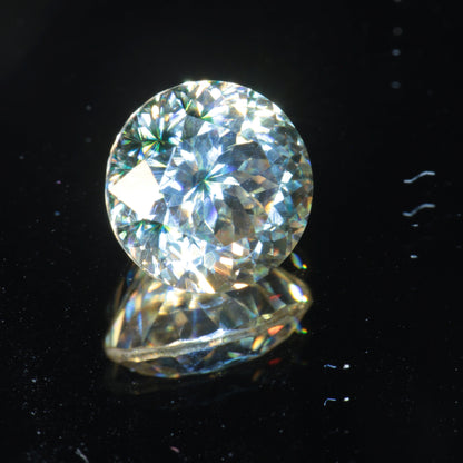 Moissanite Eyes, Loose Round Cut Bicolor Moissanites