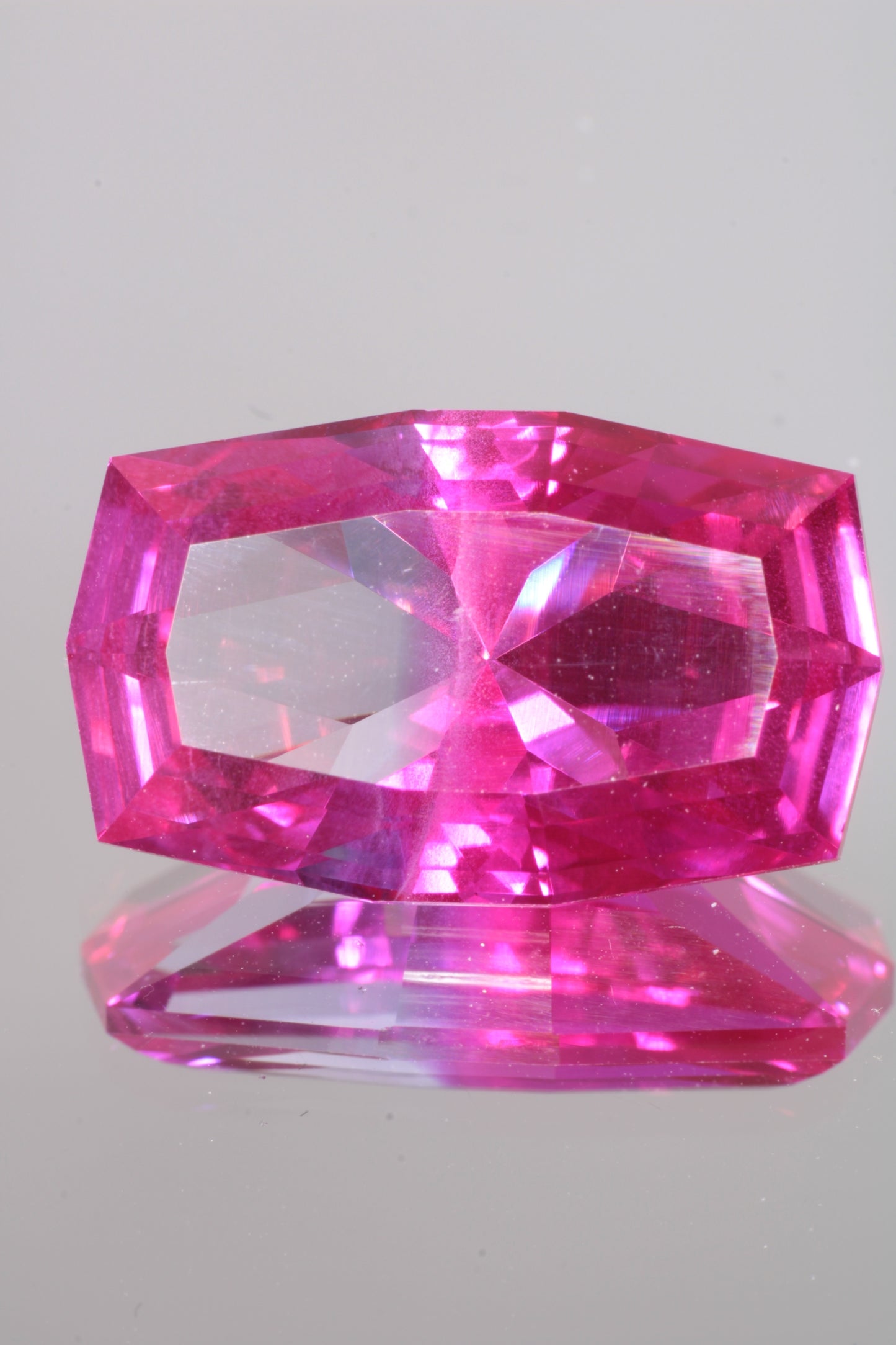 Soviet Pink and Bicolor Ruby Loose Faceted Stones, Old Laser Stock