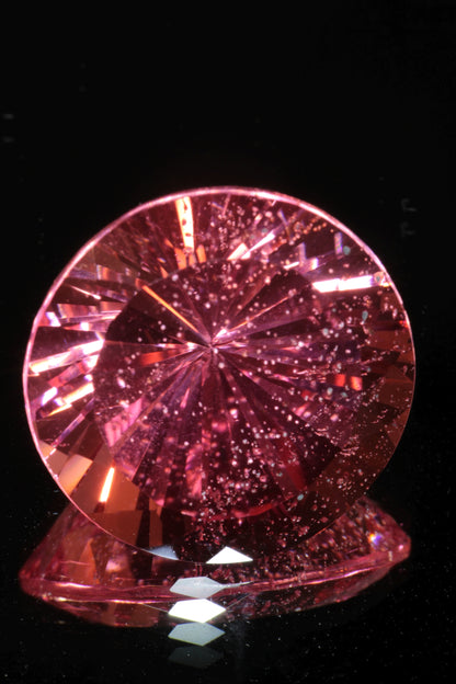 Fantasy Cut Laser Sapphire, Titanium Strawberry Sapphire