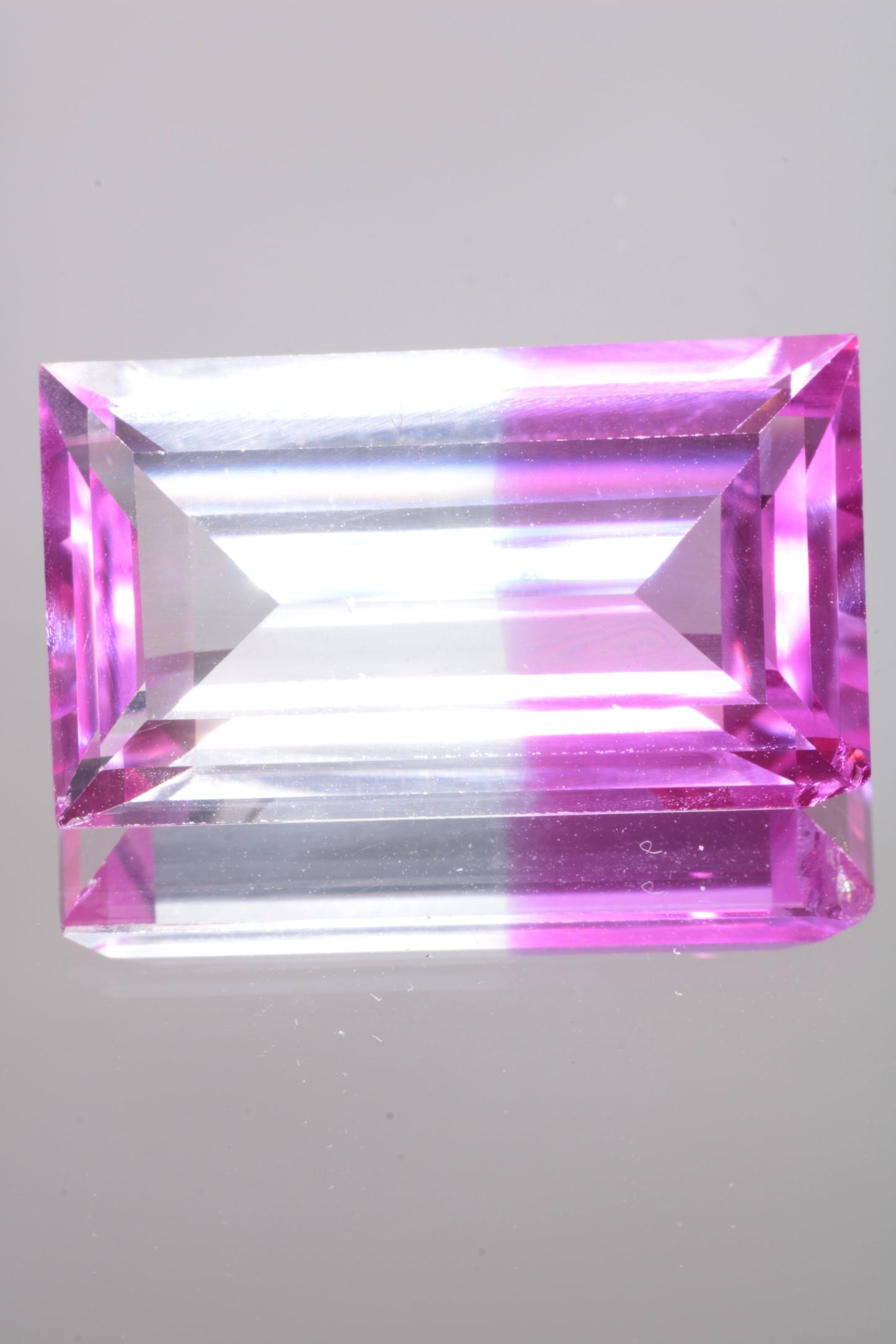 Soviet Pink and Bicolor Ruby Loose Faceted Stones, Old Laser Stock